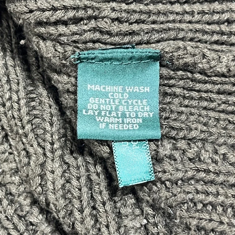 Lauren Ralph Lauren‎ Old Money Preppy Cable Knit Shawl Collar Cardigan Small